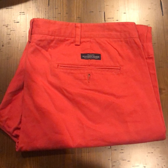 COPY - Southern Marsh Coral Chino Pants - Picture 1 of 3